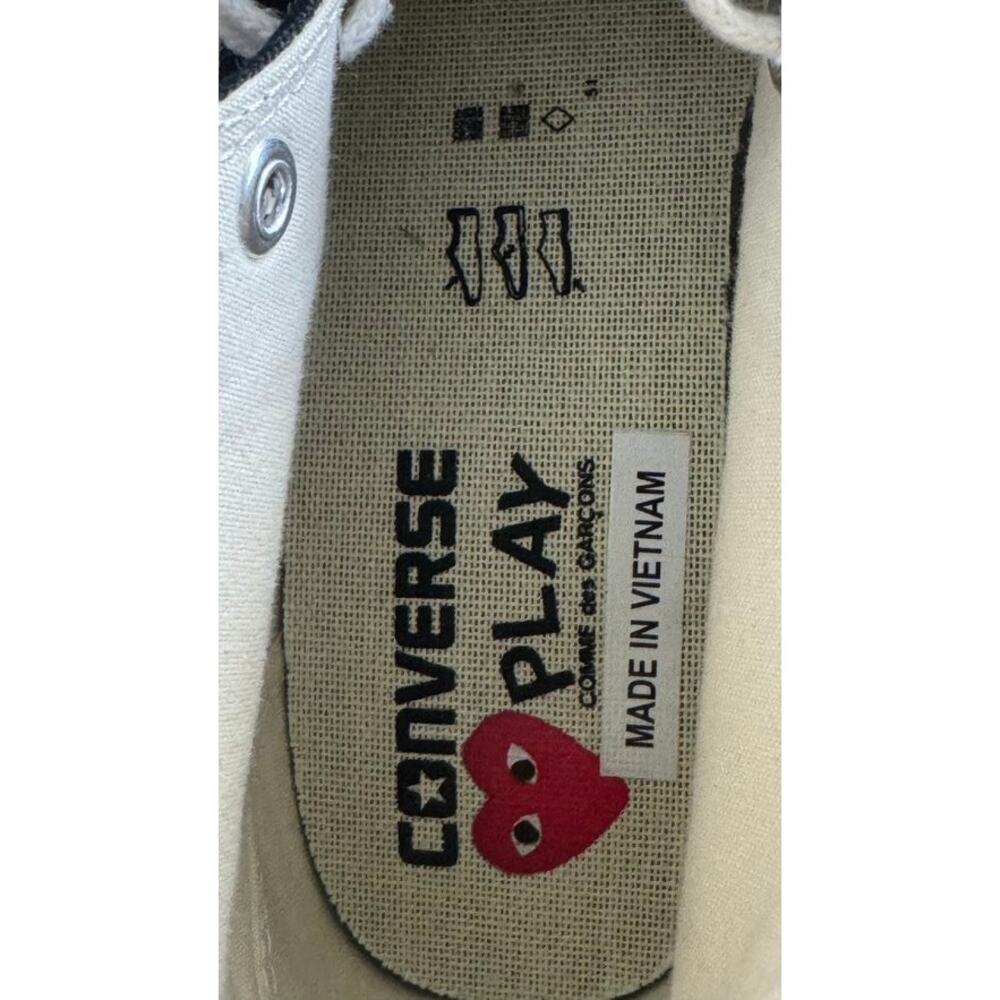 Converse x COMME des GARÇONS PLAY Chuck 70 High Black Heart Unisex-W7/M5 150204C - Picture 9 of 14